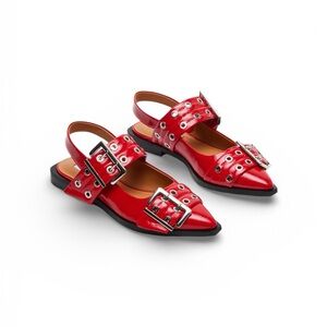 Steve Madden Graya Patent Red Slingbacks